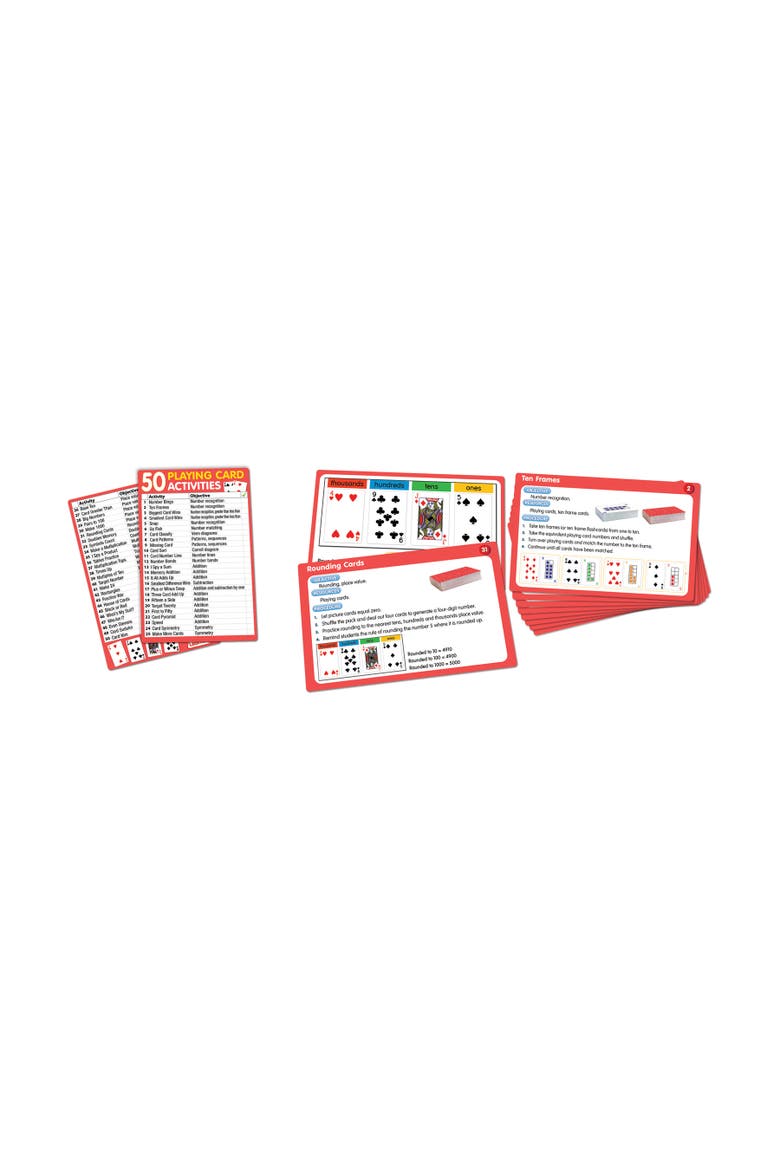 50 Playing Card Activities, Alternate, color, Multicolored