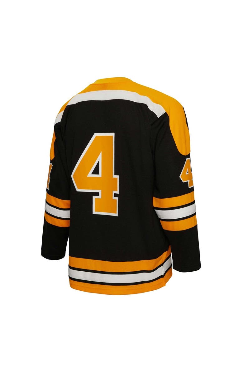 Mitchell & Ness Men's Mitchell & Ness Bobby Orr Black Boston Bruins  1971/72 Blue Line Player Jersey, Alternate, color, 