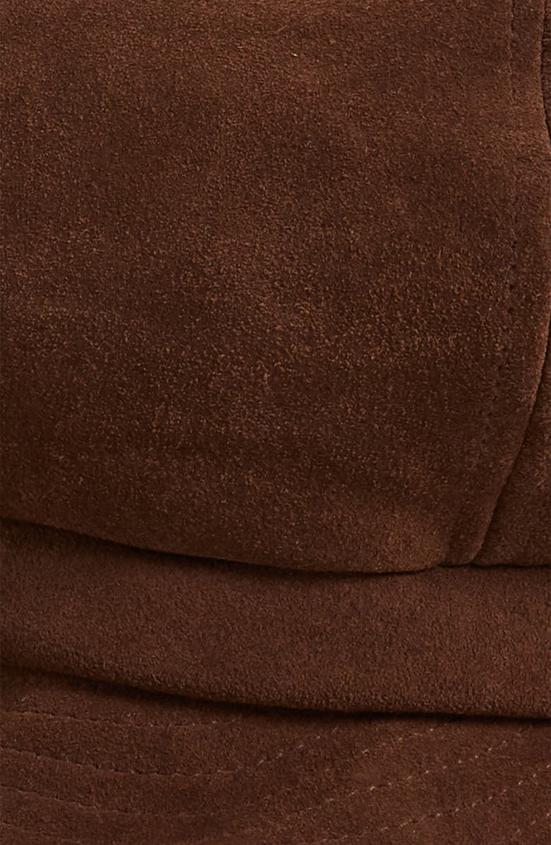 Brixton Montreal Unstructured Leather Driving Cap, Alternate, color, 