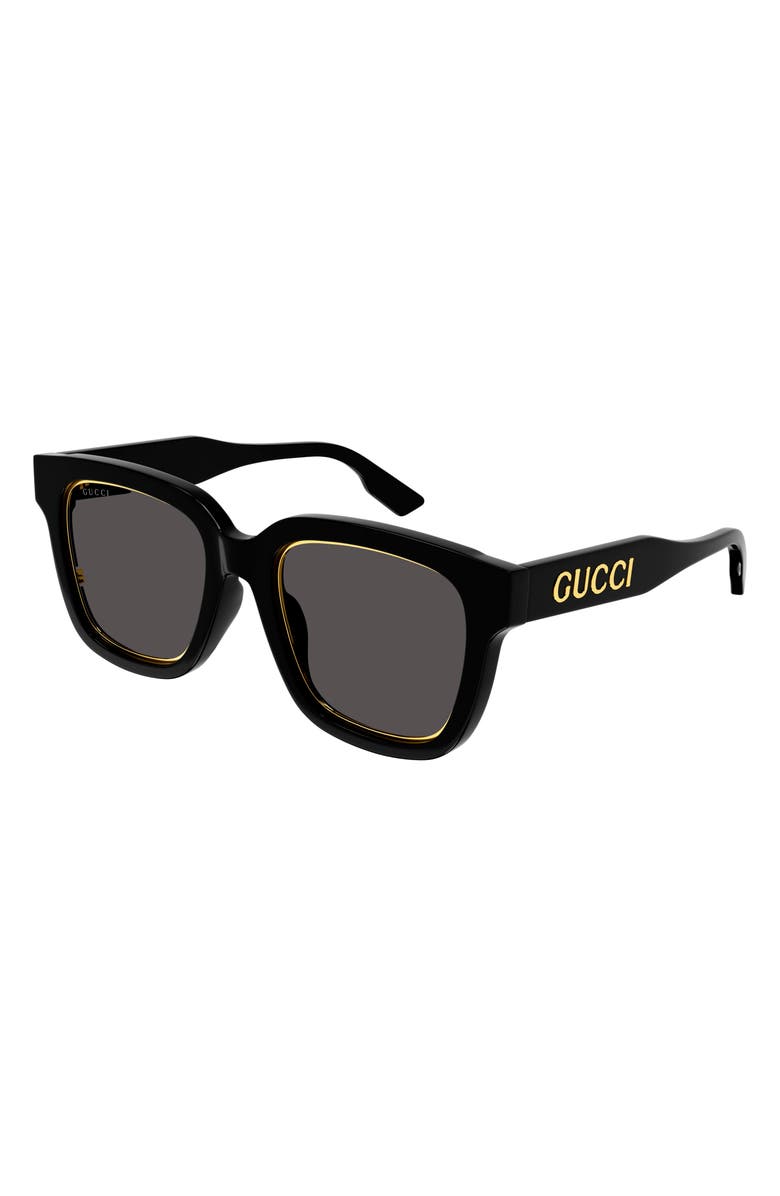 Gucci 52mm Round Sunglasses, Main, color,