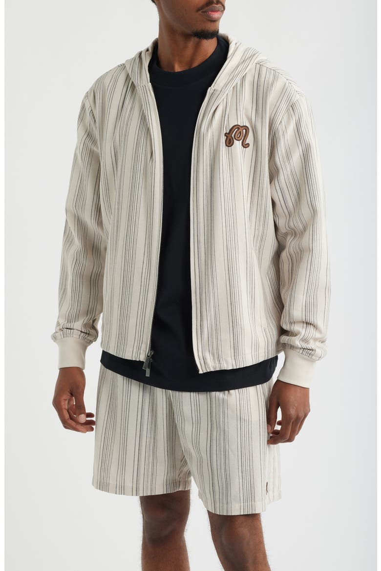 Arena Hooded Jacket, Main, color, CREAM STRIPE