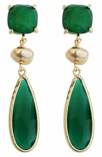 Panacea Crystal Teardrop Earrings