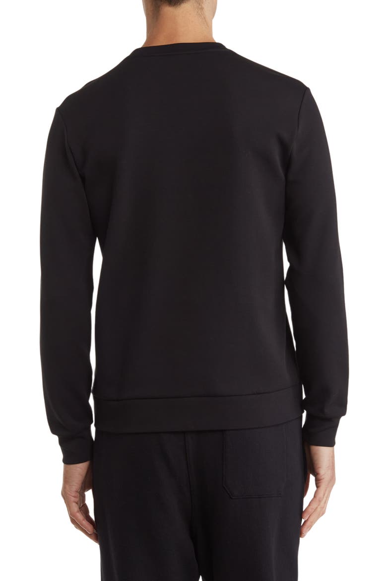 Salbo Logo Crewneck Sweater, Alternate, color, BLACK