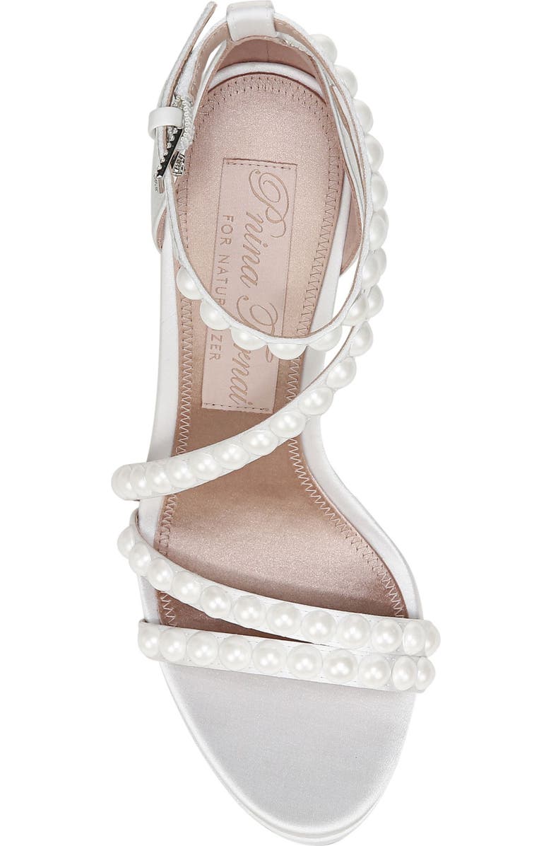 Naturalizer Pnina Tornai for Naturalizer Love3 Ankle Strap Platform Sandal, Alternate, color, White Fabric
