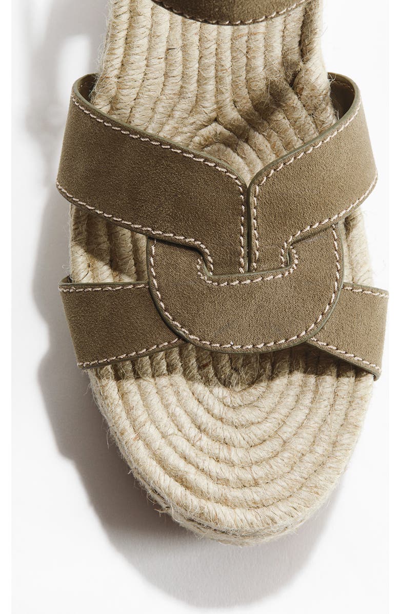 H&M Wedge-heel espadrilles, Alternate, color, Khaki Green