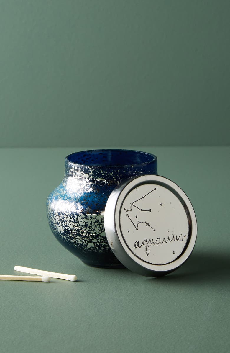 Anthropologie Home Anthropologie Capri Blue Zodiac Mini Jar Candle, Main, color, 