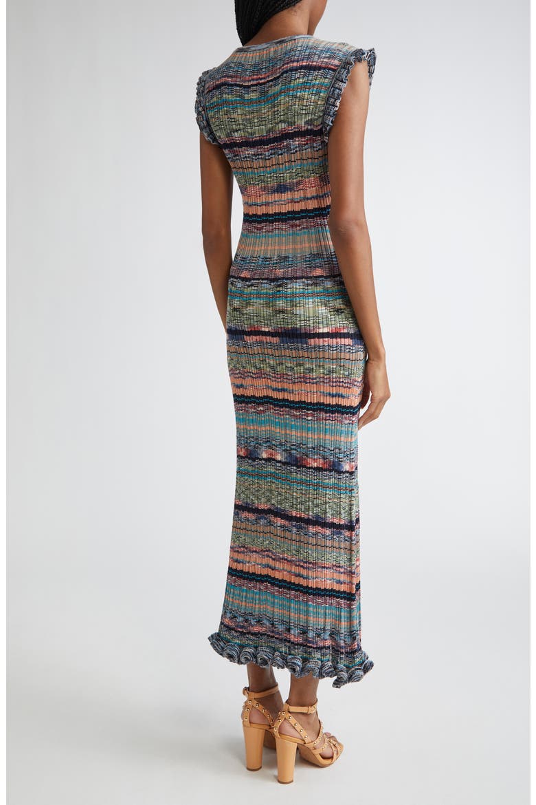 Ajak Sleeveless Knit Midi Dress, Alternate, color, AZURITE