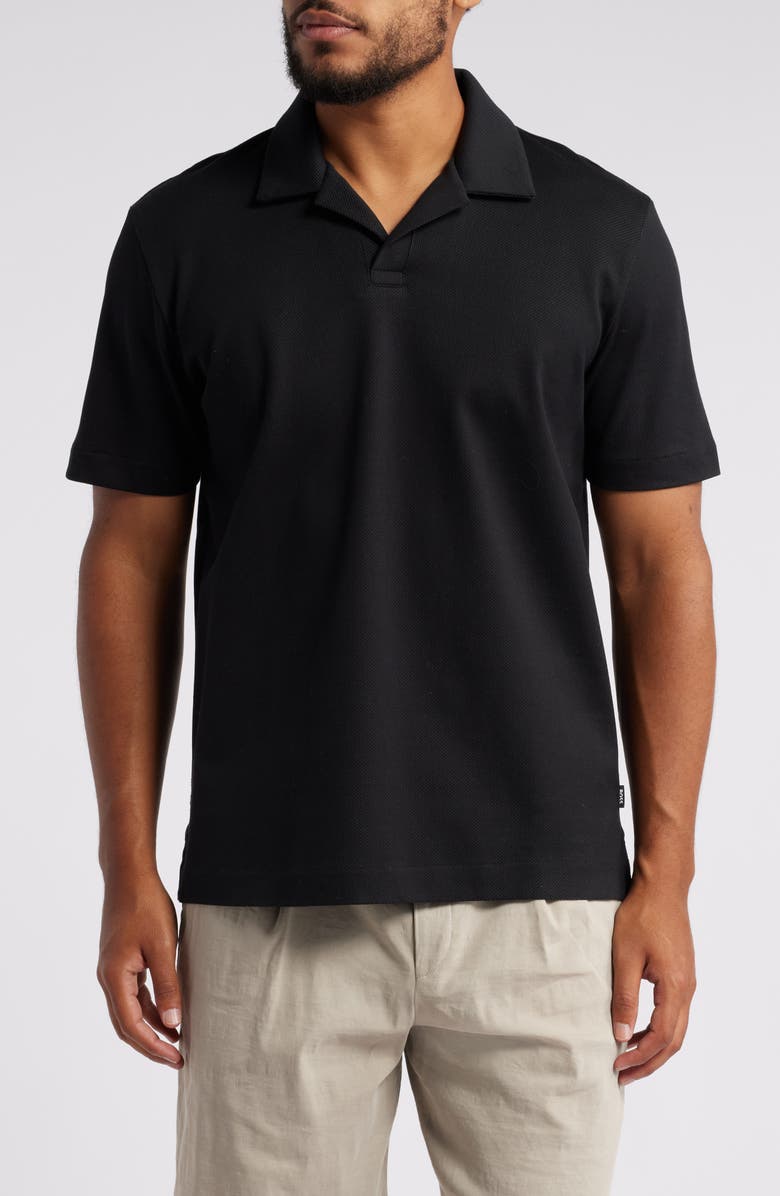 BOSS Pye Camp Collar Cotton Polo, Main, color, 
