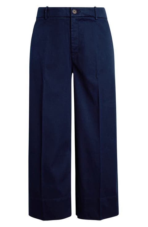 SPANXsupersmooth™ Crop Wide Leg Stretch Twill Pants (Regular & Plus)