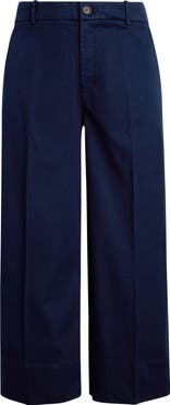 SPANX® SPANXsupersmooth™ Crop Wide Leg Stretch Twill Pants