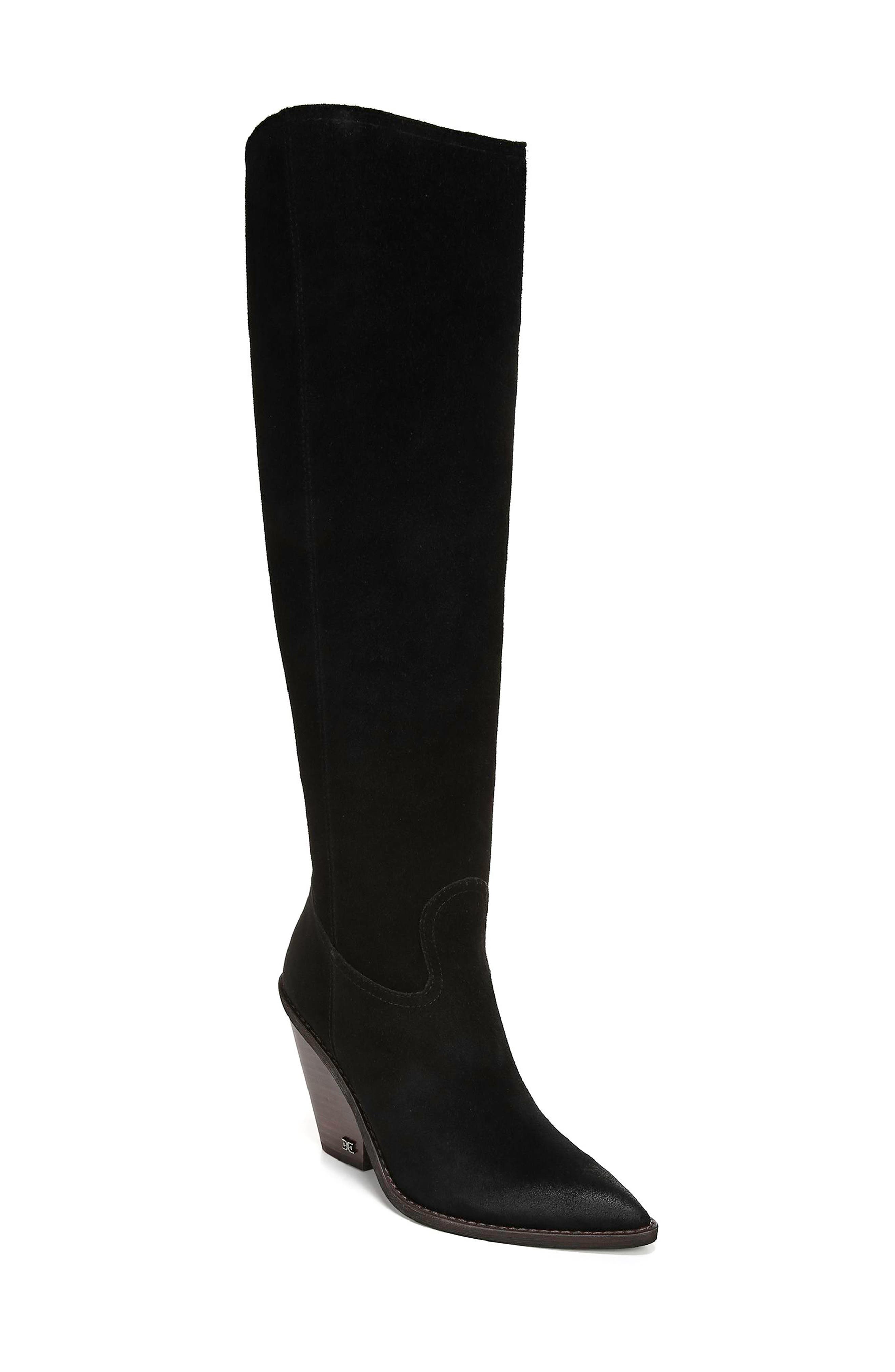 Sam Edelman Indigo Pointed Toe Knee High Boot, Main, color, 