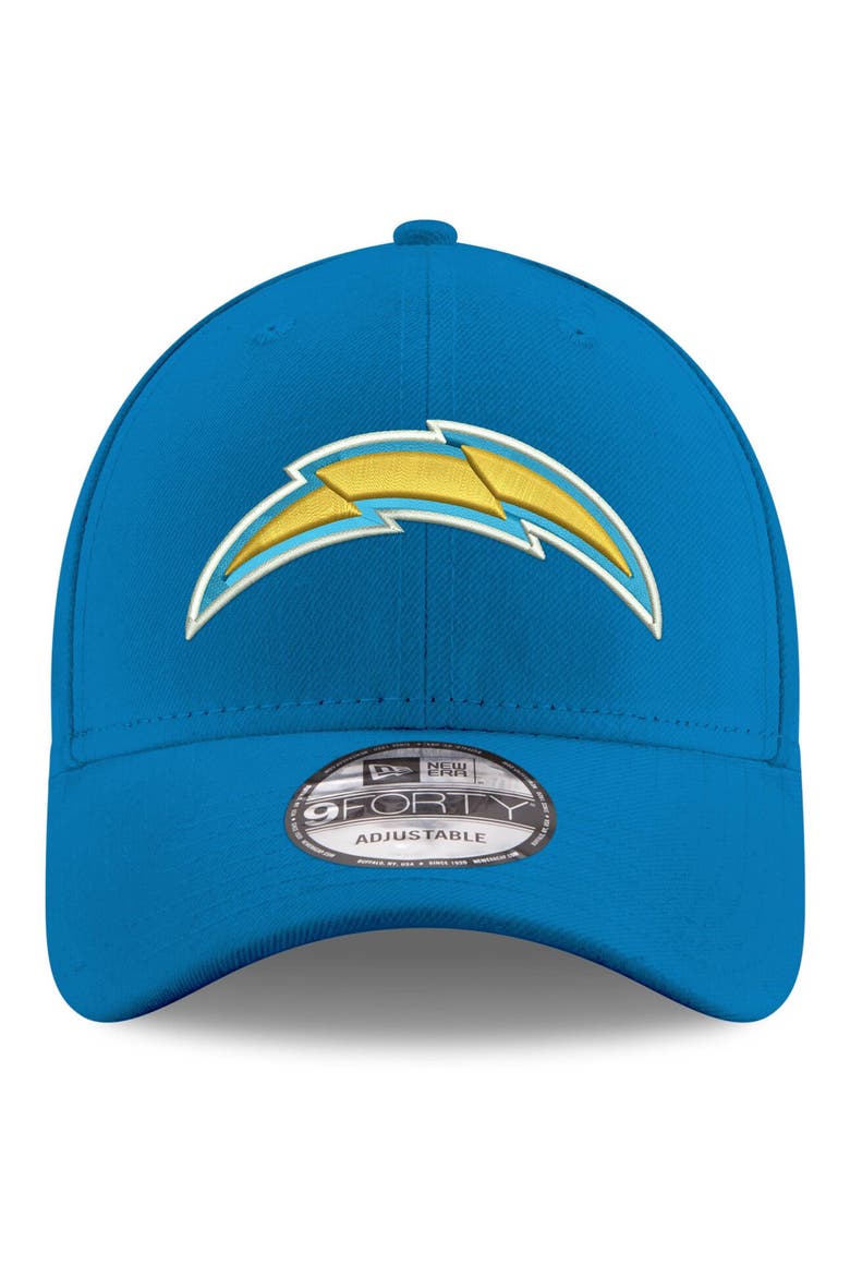 Men's New Era Powder Blue Los Angeles Chargers The League Logo 9FORTY Adjustable Hat, Alternate, color, POWDER BLUE