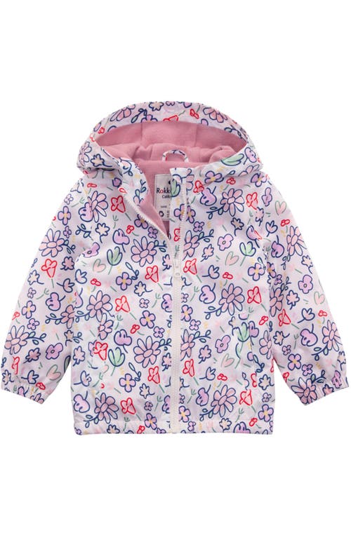 Rokka&rolla Toddler Lightweight Fleece Lined Jacket In Ivory