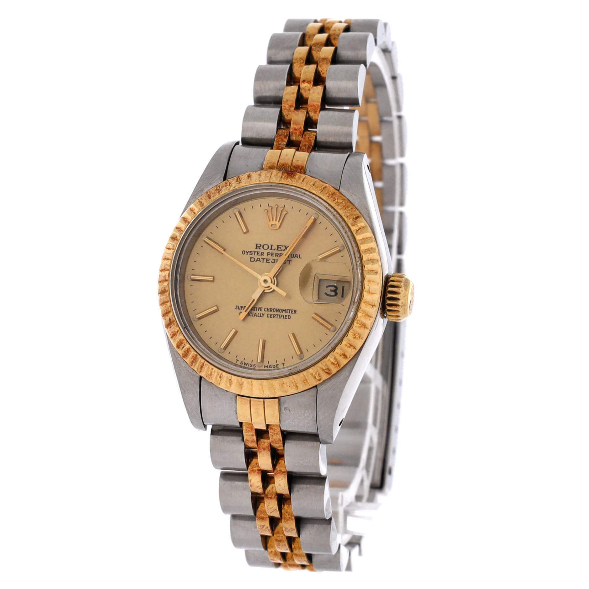 Oyster Perpetual Datejust Automatic Watch Stainless Steel and Yellow Gold 26, Alternate, color, Metallic Gold