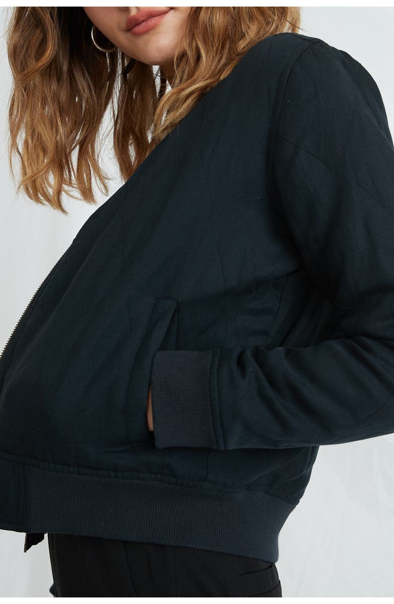 Marine Layer York Quilted Bomber Jacket, Main, color, 