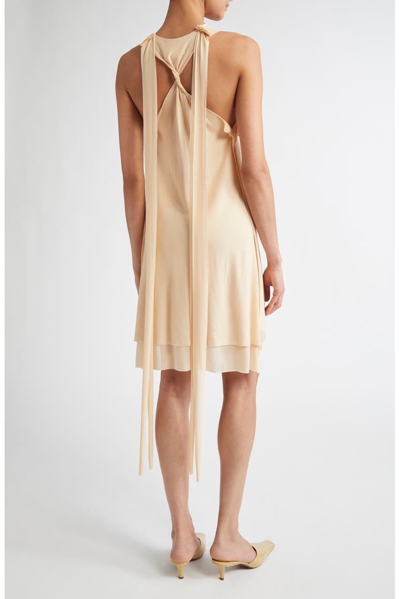 Tiered Sheer Tank Minidress, Alternate, color, BEIGE
