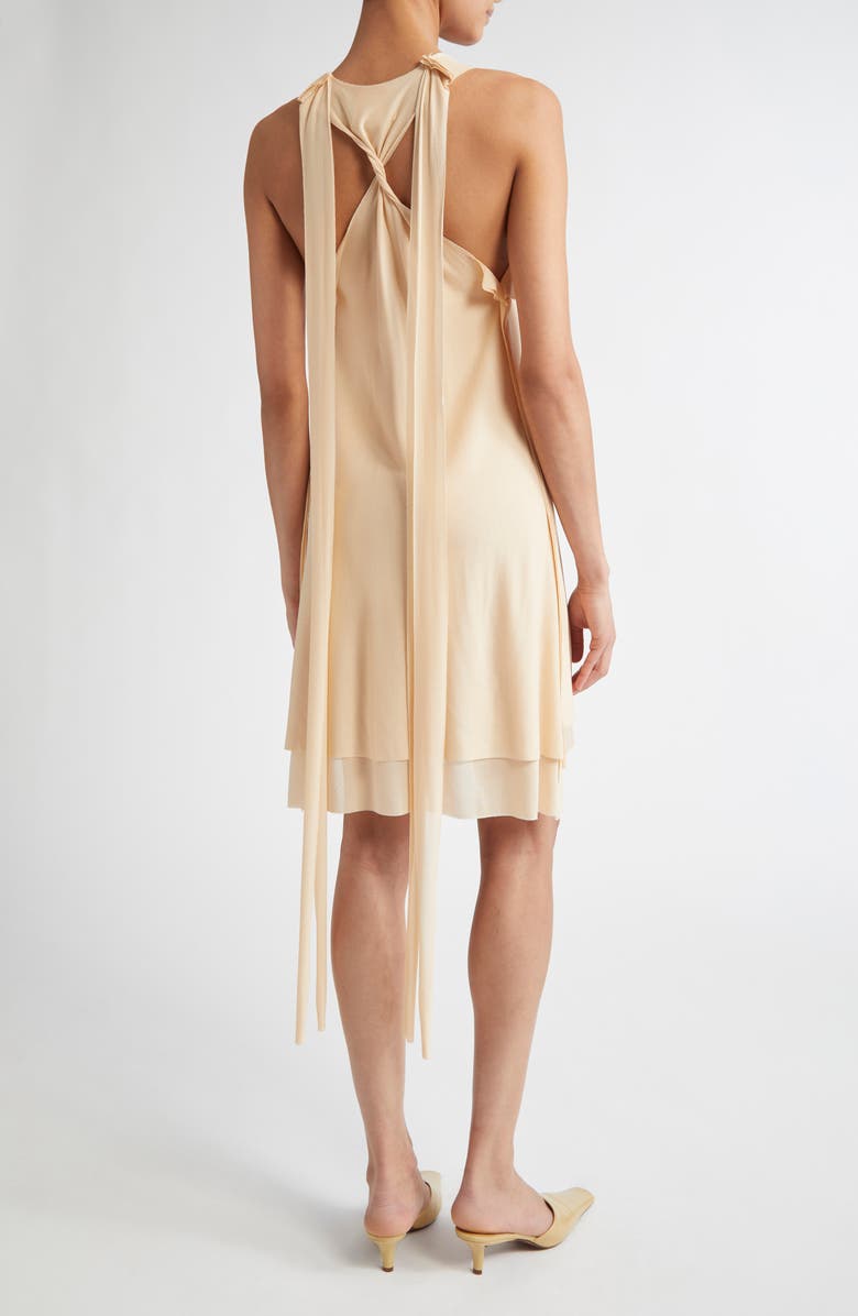 SETCHU Tiered Sheer Tank Minidress, Alternate, color, Beige