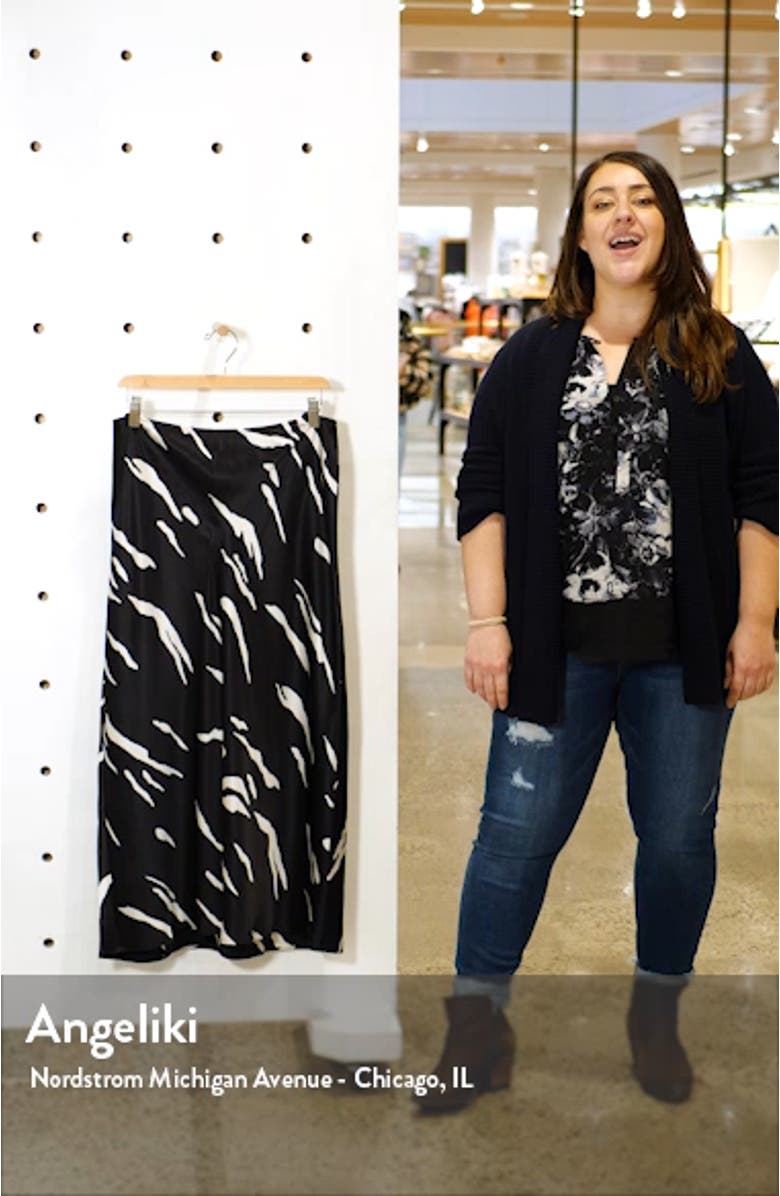 Pratt Silk Midi Skirt, sales video thumbnail