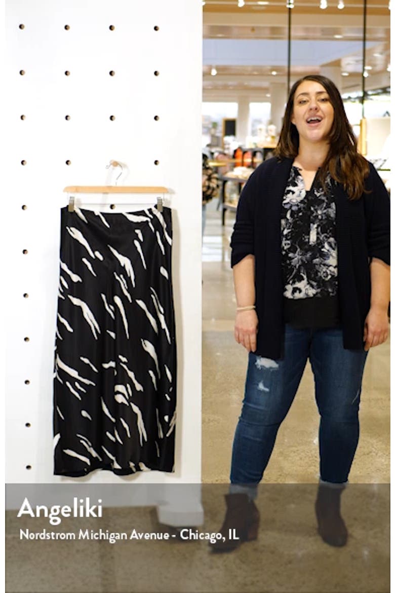 Pratt Silk Midi Skirt video
