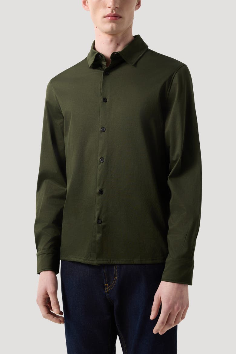 Jersey shirt Franz, Alternate, color, Olive green