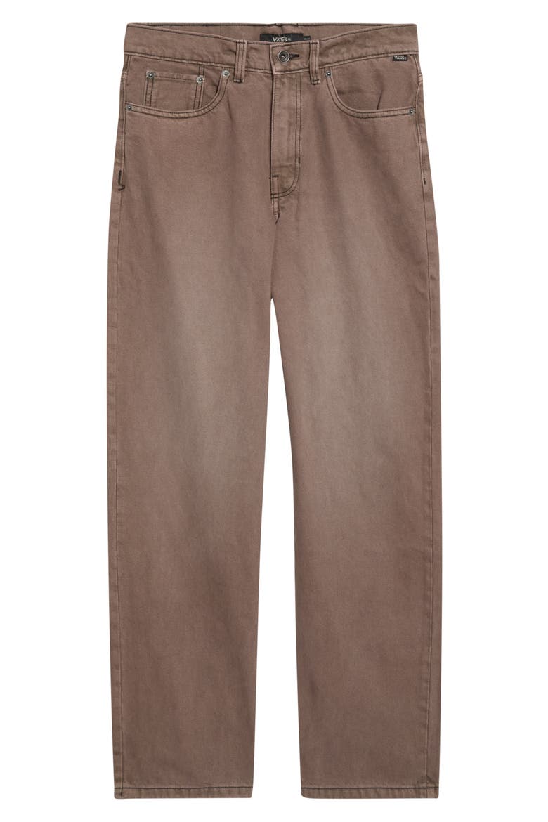 Check-5 Loose Fit Jeans, Main, color, WALNUT