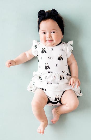 Ruffle Sleeve Skirted Bodysuit