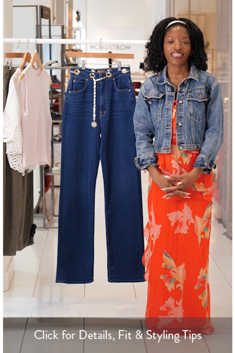 The Off the Chain High Waist Tunnel Vision Sneak Straight Leg Jeans video