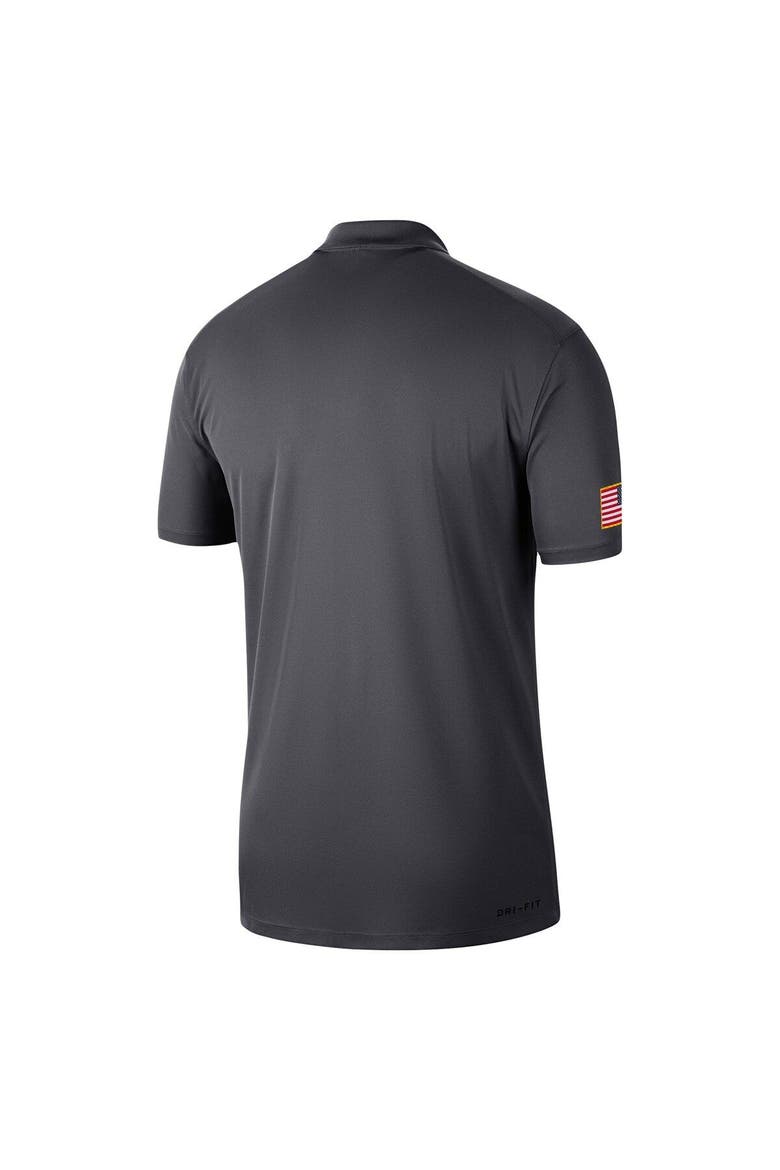 Men's Nike Anthracite Clemson Tigers Victory Military Appreciation Performance Polo, Alternate, color, Anthracite