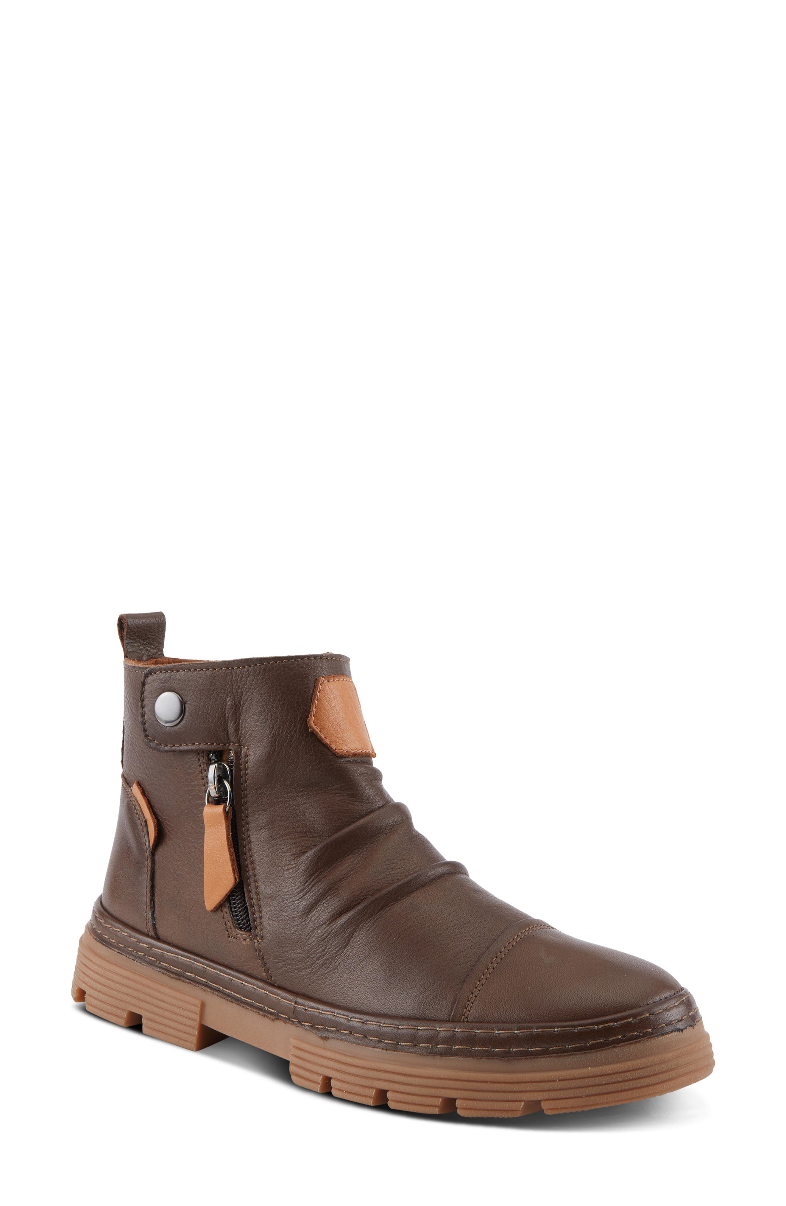 Spring Step Wasser Bootie, Main, color, Dark Brown