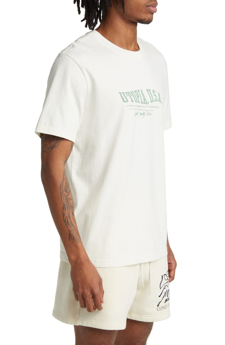 CONEY ISLAND PICNIC Utopia Organic Cotton Graphic T-Shirt, Alternate, color, 