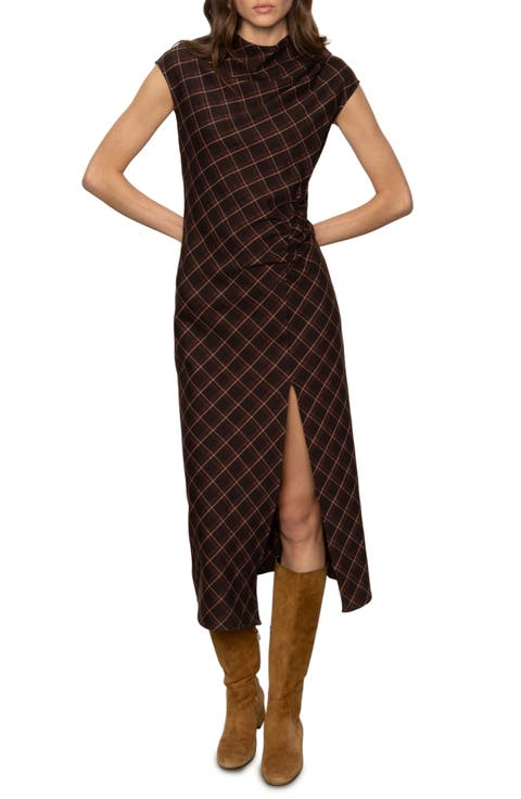 Autumn's Best Plaid Midi Dress