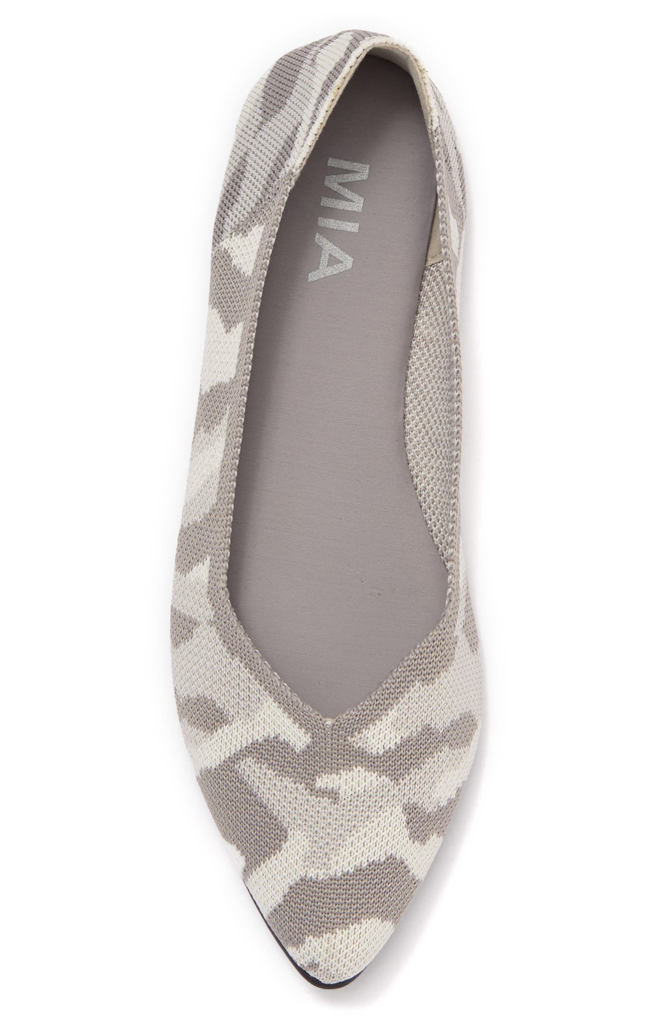 Kerri Pointed Toe Flat, Alternate, color, SNOW CAMO