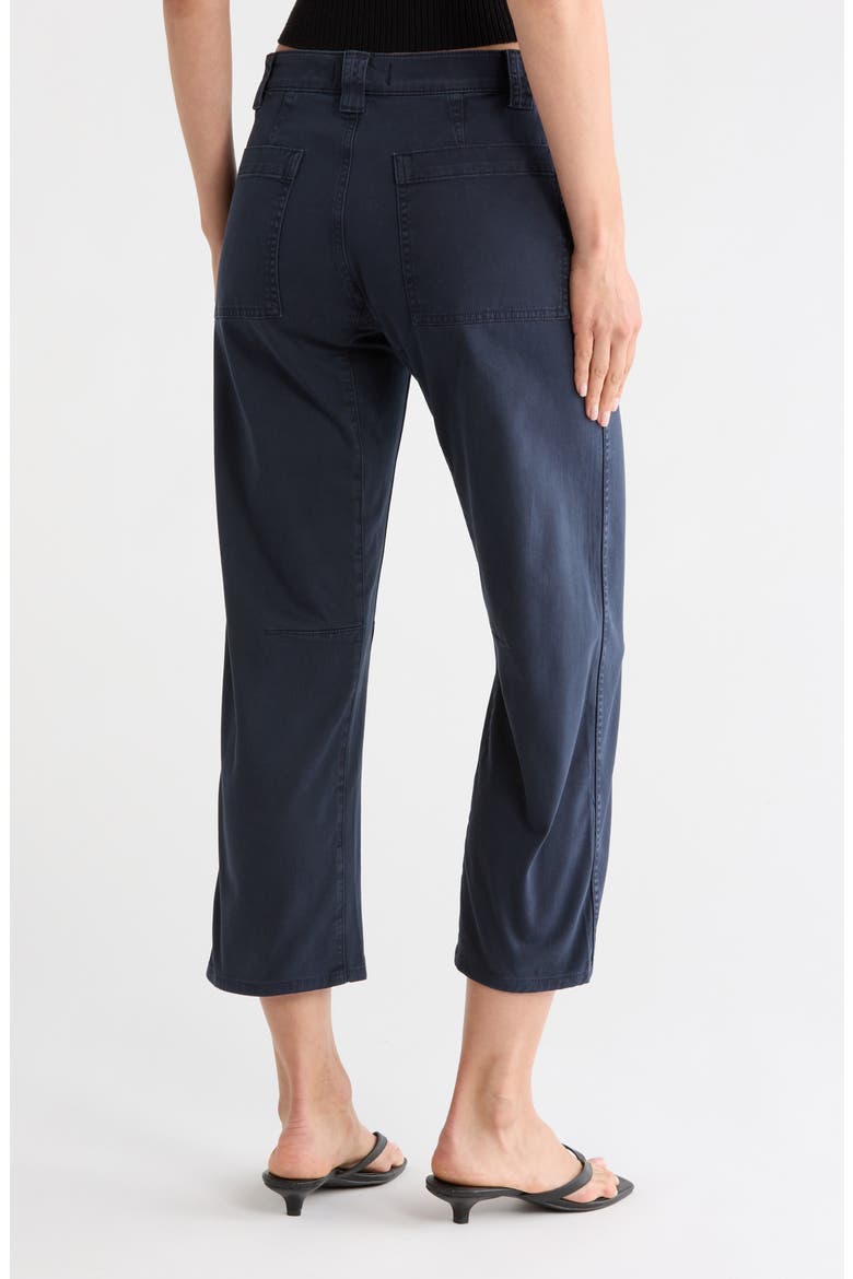 Darted Barrel Leg Pants, Alternate, color, DARK NAVY