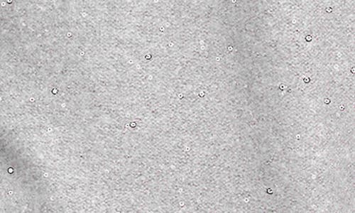 Deluc Catalpa Sequin V-back Sweater In Silver