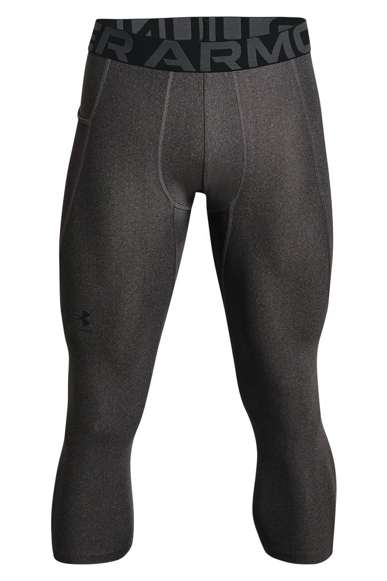 HeatGear® 3/4 Leggings, Alternate, color, CARBON HEATHER
