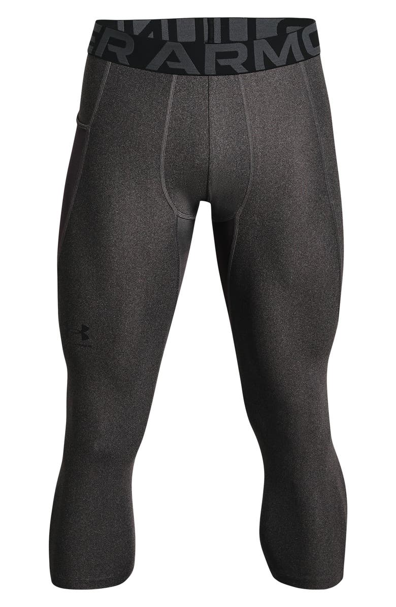 Under Armour HeatGear<sup>®</sup> 3/4 Leggings, Alternate, color, Carbon Heather