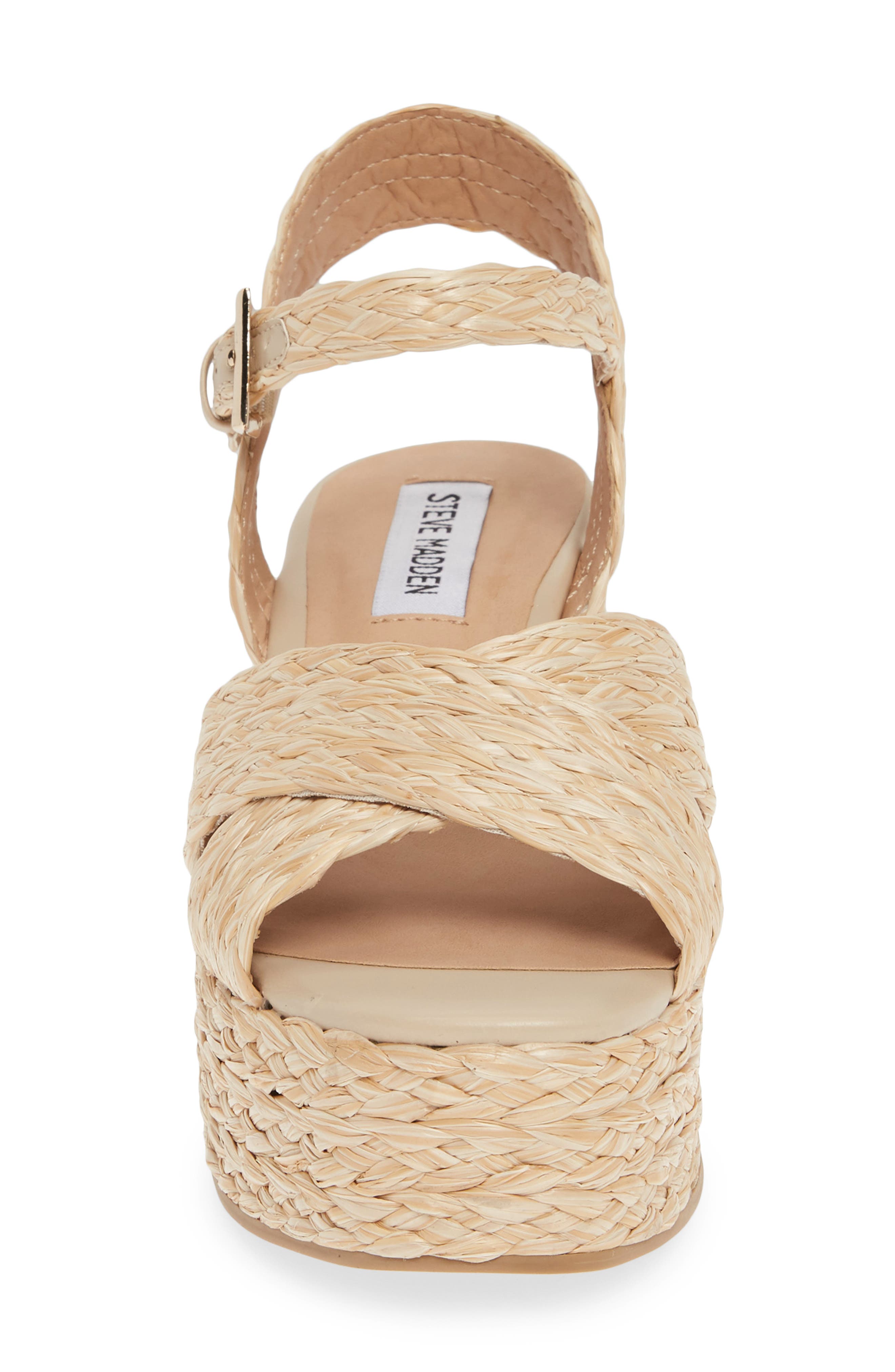 Steve Madden Pam Espadrille Platform Wedge Sandal, Alternate, color, 