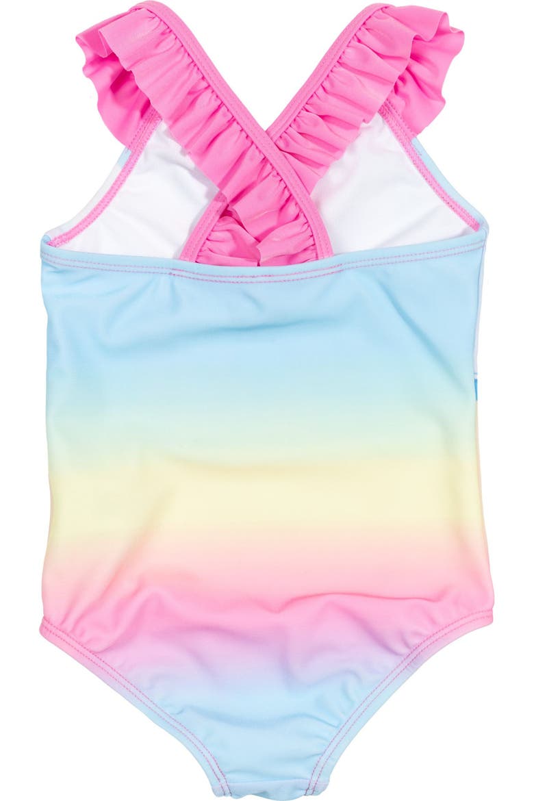 One Piece Bathing Suit, Alternate, color, Bluey Bingo Pink Blue