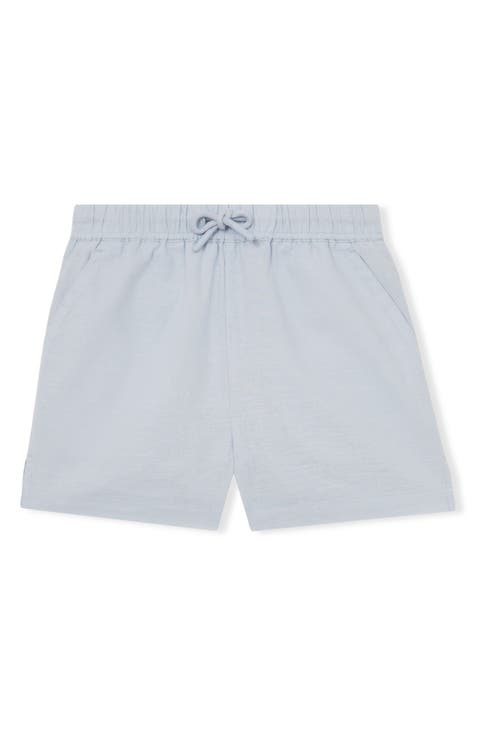 Kids' Cleo Slub Cotton & Linen Drawstring Shorts (Little Kid & Big Kid)