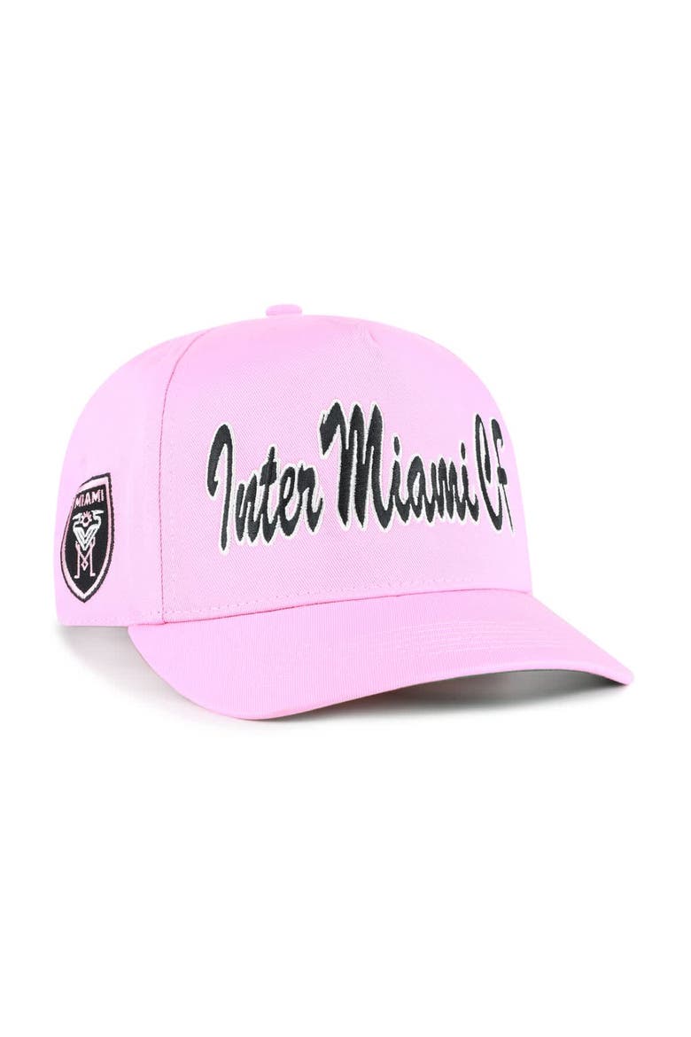 Men's '47  Pink Inter Miami CF Brushmark Hitch Adjustable Hat, Alternate, color, Pink