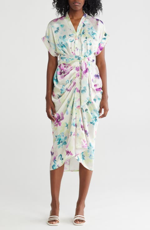 Tony Tie Front Midi Dress