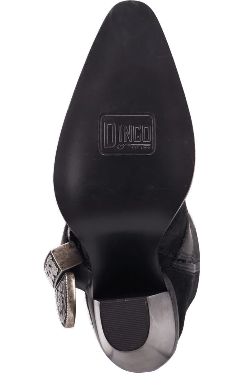 Dingo Yeehottie Over the Knee Western Boot, Alternate, color, Black