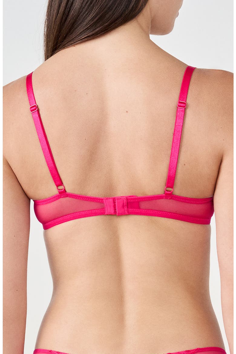 Nayade Underwire Balconette Bra, Alternate, color, PETUNIA