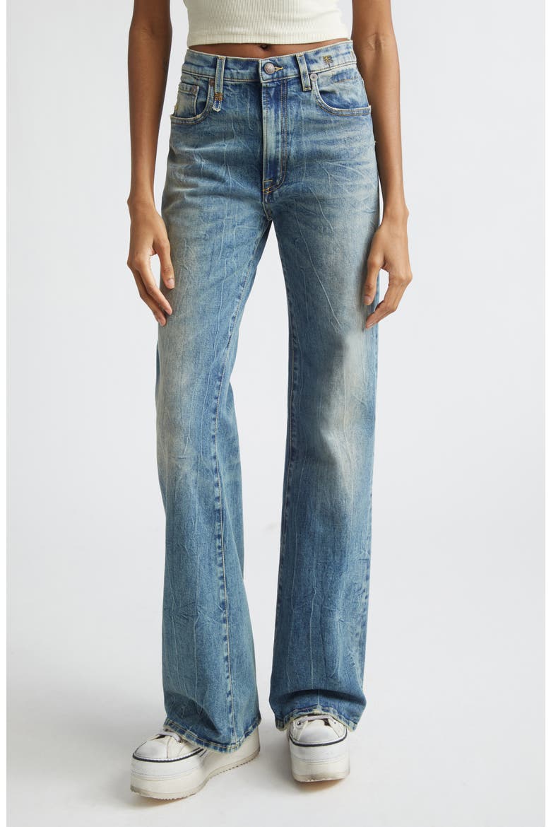 Jane Flare Leg Jeans, Main, color, KELLY STRETCH