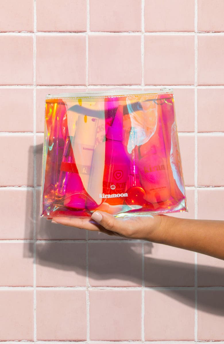 Kiramoon The Magic Pouch Cosmetics Bag, Alternate, color, Pink