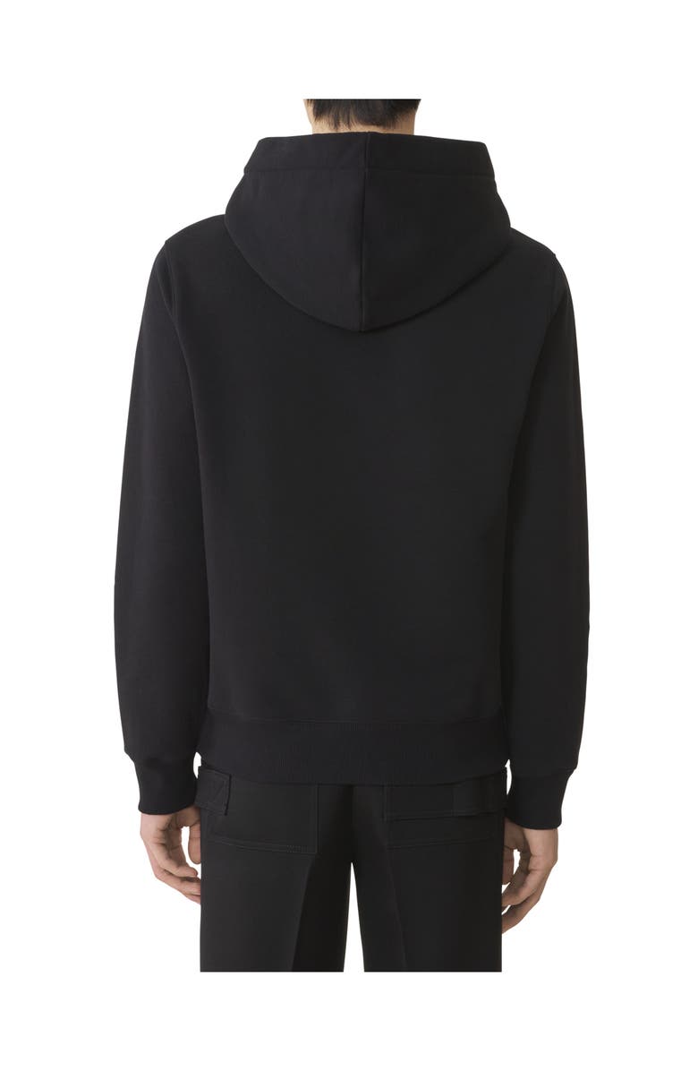 Lanvin Embroidered Cotton Hoodie, Alternate, color, Black
