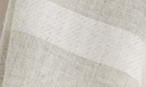 Vince Wool & Cashmere Stripe Scarf In Gray