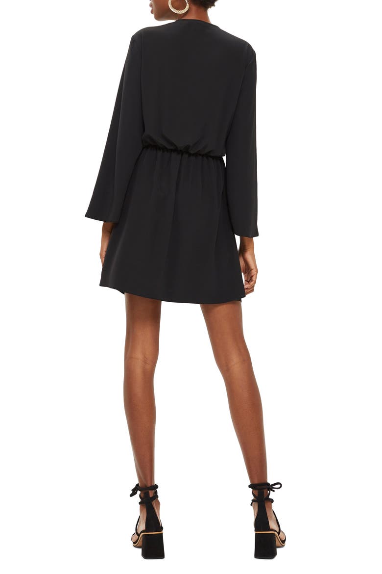 Tiffany Knot Minidress, Alternate, color, BLACK