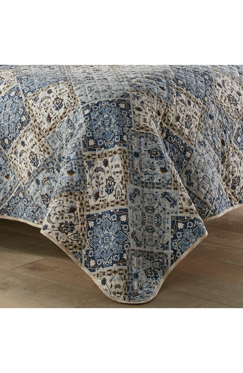 STONE COTTAGE Arell Reversible Quilt & Sham Set, Alternate, color, Blue