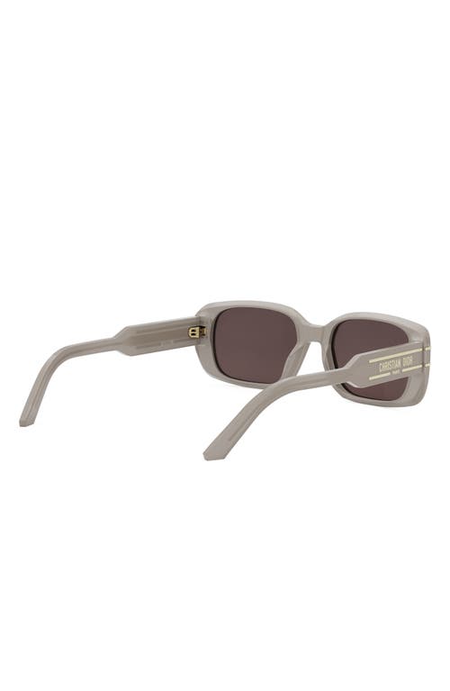 Dior 'signature S12i Rectangular Sunglasses In Neutral